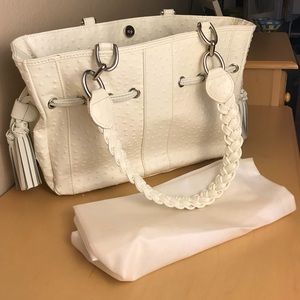 Isabella Adams Ostrich Shoulder Bag